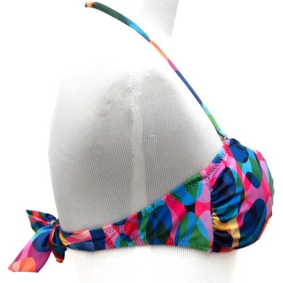 2 Trina Turk Multi-Color Bandeau Bikini Tops Size 4 - Picture 9 of 12